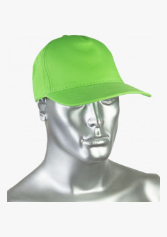 Кепка-бейсболка салатовая пл.190 гр/м2 (пакет по 25 шт.,в упаковке 200 шт.)