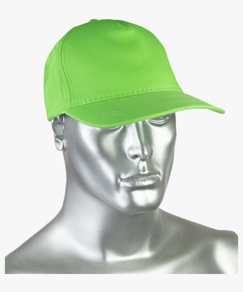 Кепка-бейсболка салатовая пл.190 гр/м2 (пакет по 25 шт.,в упаковке 200 шт.)