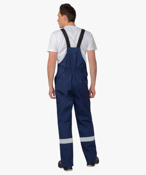 Костюм СИРИУС-БОСТОН куртка, п/к, темно-синий с васильковой и чер. отд.