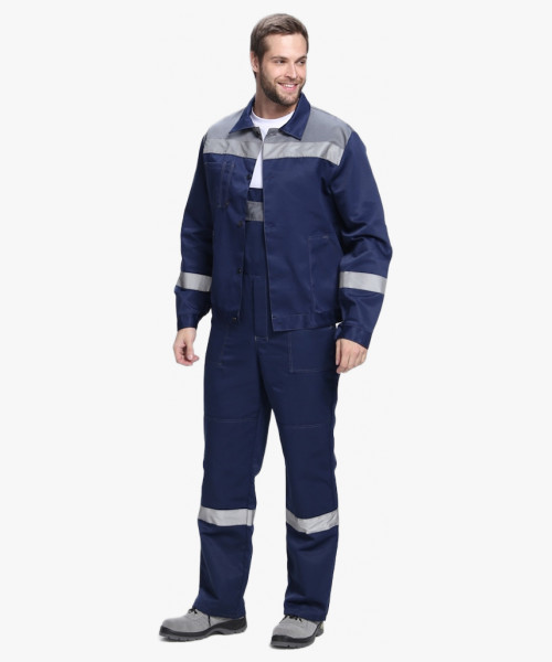 Костюм Лигор-2 СОП (тк.Смесовая,210) п/к, т.синий/серый