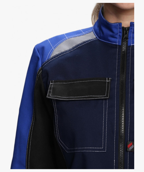 Костюм женский Формула-1 IMP (тк.Смесовая,240) брюки, т.синий/васильковый/черный