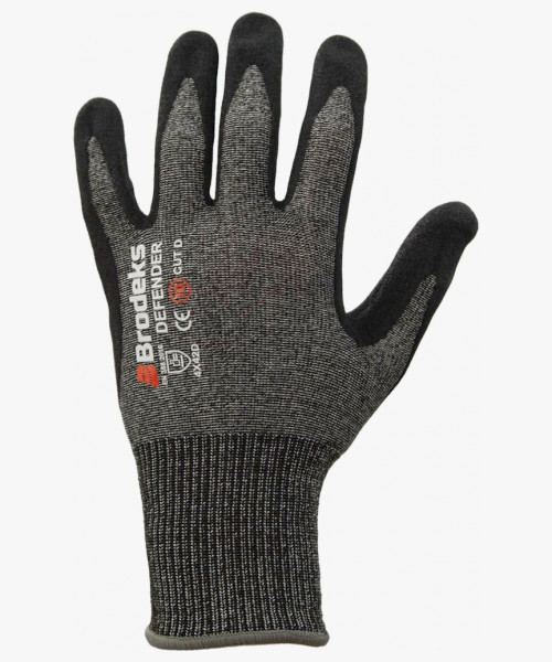 Перчатки рабочие Brodeks GC-21, цвет серый, чёрный