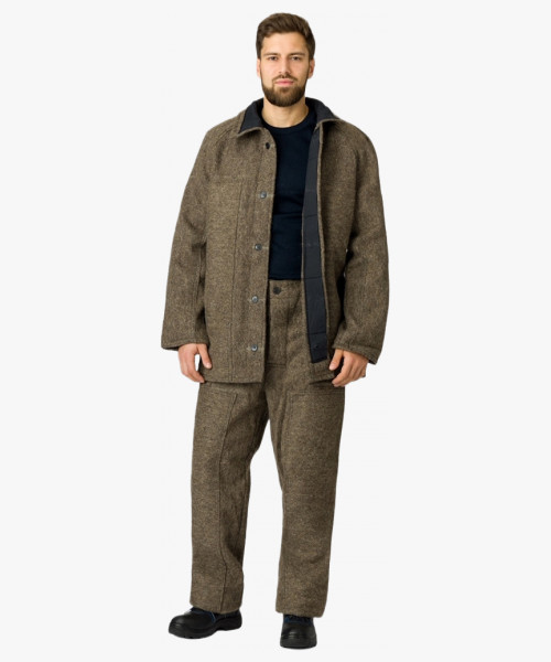 Костюм суконный ОП (тк.Сукно,680), коричневый