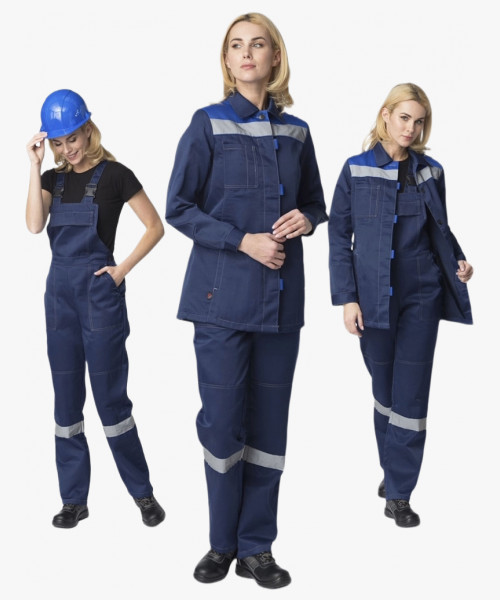 Костюм женский Веснис-2 СОП К. (тк.Смесовая,210) п/к, т.синий/васильковый