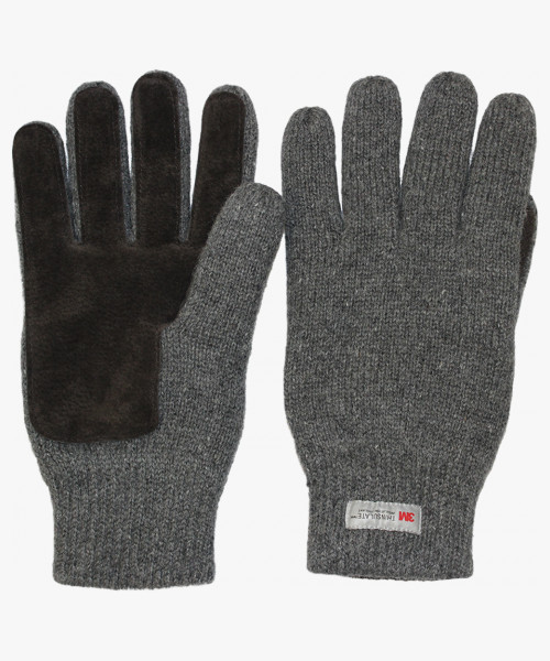 Перчатки утепленные ProfLineSpecialist (Полушерсть/спилок), серый