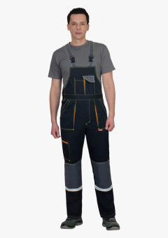 Полукомбинезон СИРИУС-РОДОС черный с темно-серым