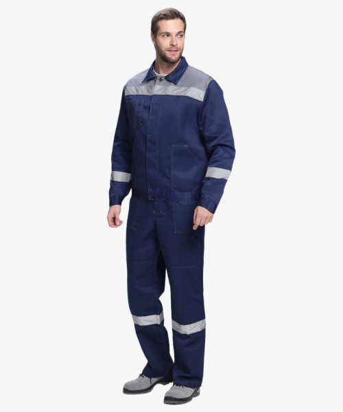 Костюм Лигор-2 СОП К. (тк.Смесовая,210) п/к, т.синий/серый