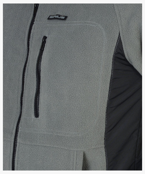 Куртка флисовая СИРИУС-АКТИВ серая отделка черная