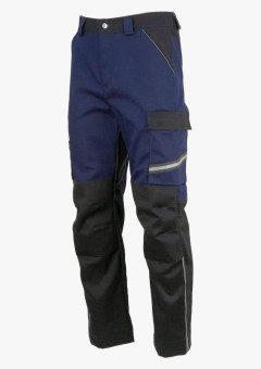 Брюки сварщика 1 класса Brodeks FS 38-01, цвет тёмно-синий, чёрный
