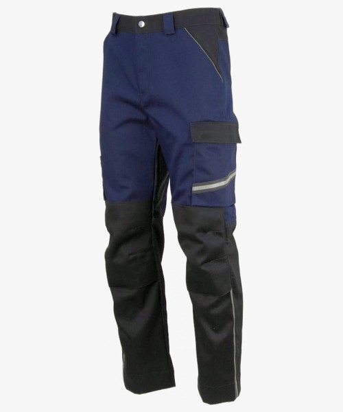 Брюки сварщика 1 класса Brodeks FS 38-01, цвет тёмно-синий, чёрный
