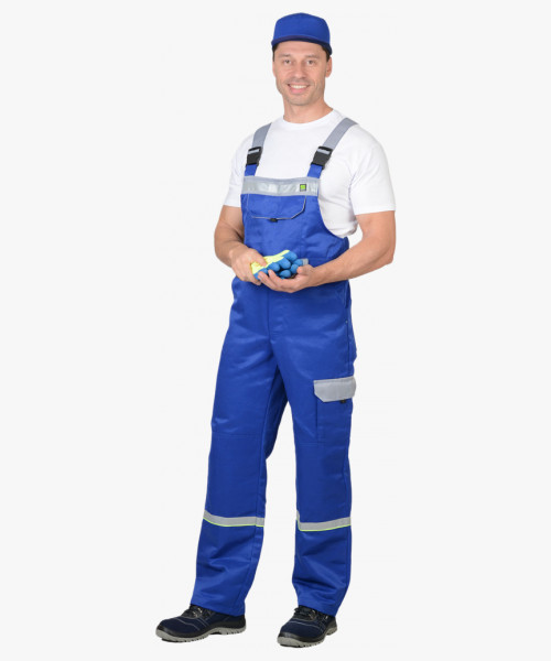 Костюм СИРИУС-ПРАКТИК куртка, п/к васильковый со св.серым