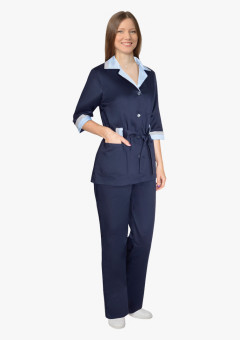 Костюм СИРИУС-ФЛОРА женский темно-синий