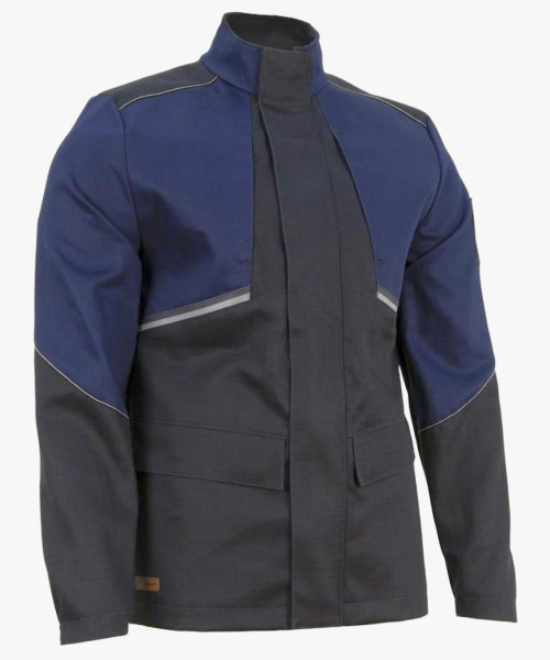 Куртка сварщика Brodeks FS28-01, цвет тёмно-синий, чёрный