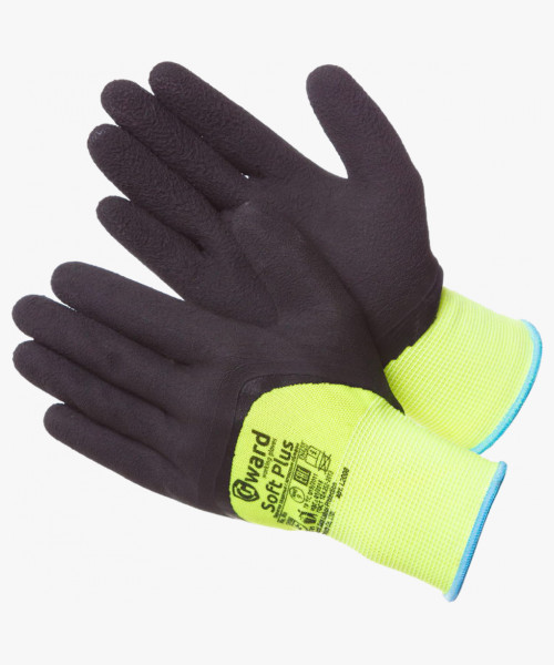 Soft Plus Перчатки нейлоновые со вспененным латексным покрытием, 3/4 облив