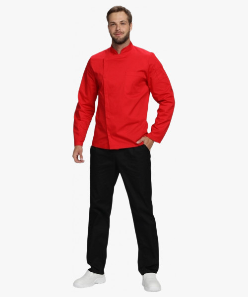 Китель повара Гастро (тк.Смесовая,160), красный