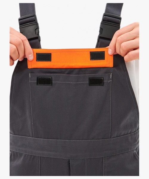 Костюм Липецк-2 СОП CH (тк.Смесовая,280) п/к, т.серый/оранжевый