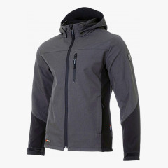 Куртка софтшелл летняя мужская Brodeks KS237, цвет серый, чёрный