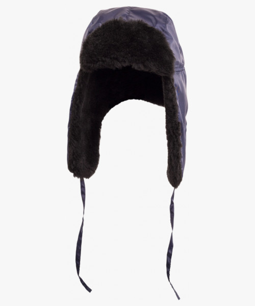 Шапка-ушанка СИРИУС-ЛЮКС синяя (тк. Оксфорд)