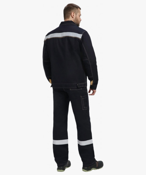 Костюм Троя IMP (тк.Саржа,320) п/к, т.синий/бежевый