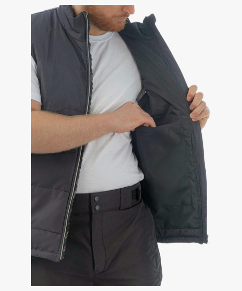 Жилет утеплённый Brodeks KW101, цвет серый, чёрный