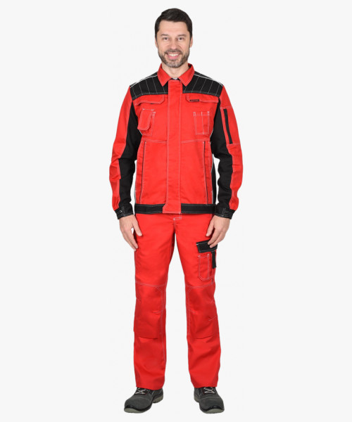 Куртка СИРИУС-ПРЕСТИЖ кор., красная с черным