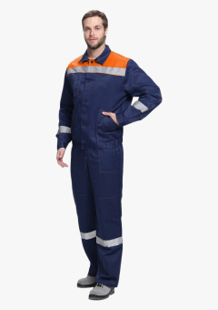 Костюм Лигор-2 СОП (тк.Смесовая,210) п/к, т.синий/оранжевый