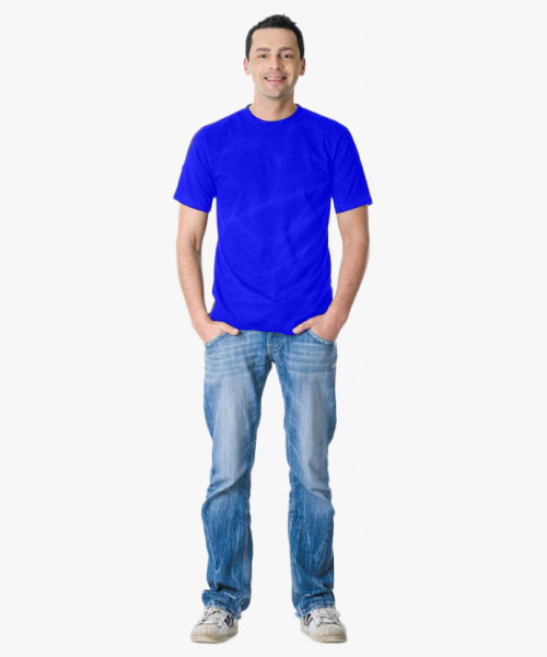 Футболка васильковая 160г/м2