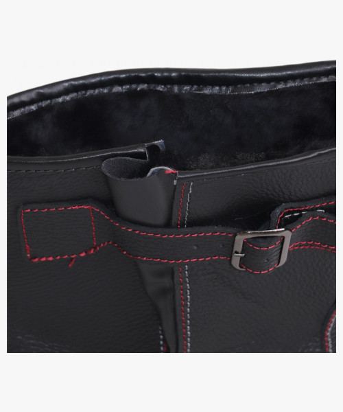 Сапоги СИРИУС, кожа, ПКП, нат. мех, ПУ-Нитрил