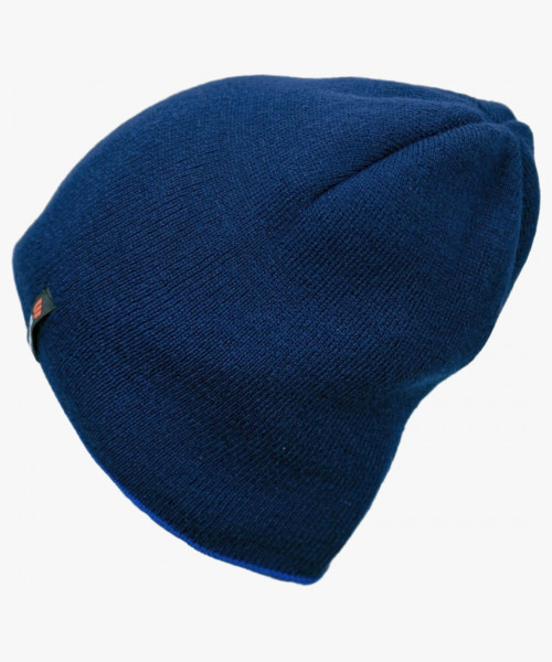 Шапка Brodeks Light Bicolor, цвет тёмно-синий, синий