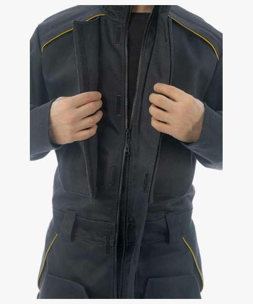 Комбинезон сварщика 2 класса Brodeks FS58-02, цвет чёрный