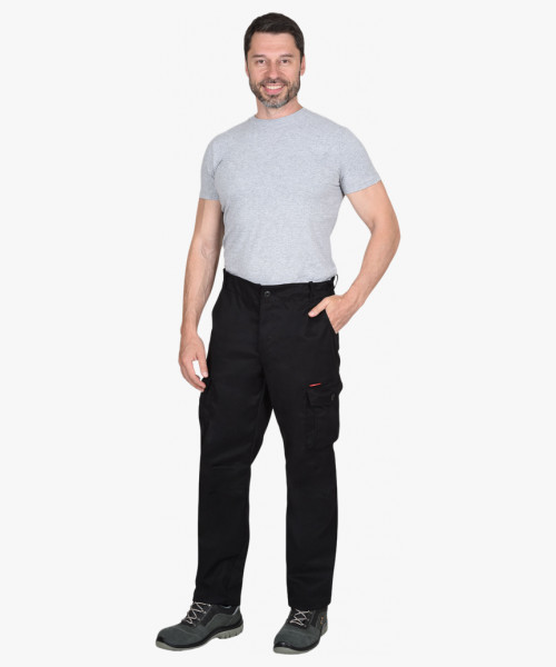 Брюки СИРИУС-ТАКТИК черный тк. механический стрейч с ВО