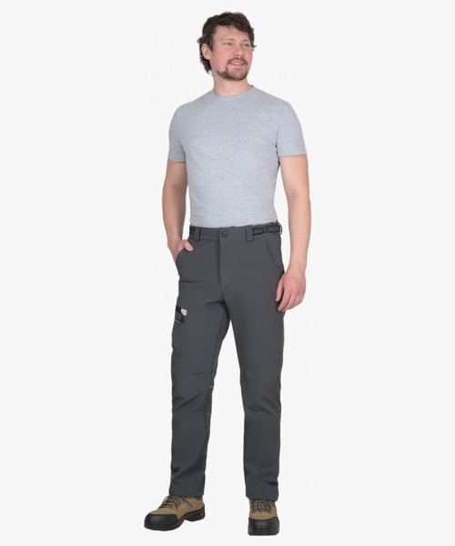 Брюки СИРИУС-СПЕЙС софтшелл т.серые