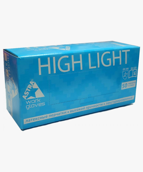 ASTRA High Light Перчатки латексные неопудренные
