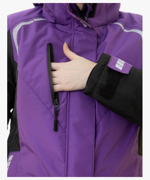 Куртка женская зимняя KW 208, цвет фиолетовый