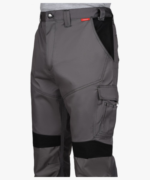 Костюм СИРИУС-ЦИТРИН куртка, брюки ср.серый с черным