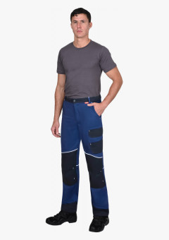 Брюки СИРИУС-АРКТИК синий с черным, тк. мех. стрейч