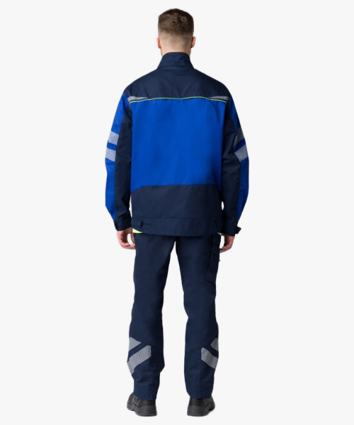 Куртка укороченная мужская PROFLINE SPECIALIST (тк.Смесовая,240), т.синий/васильковый