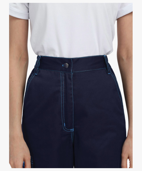 Брюки женские ProfLineSpecialist (тк.Смесовая,240), т.синий/васильковый