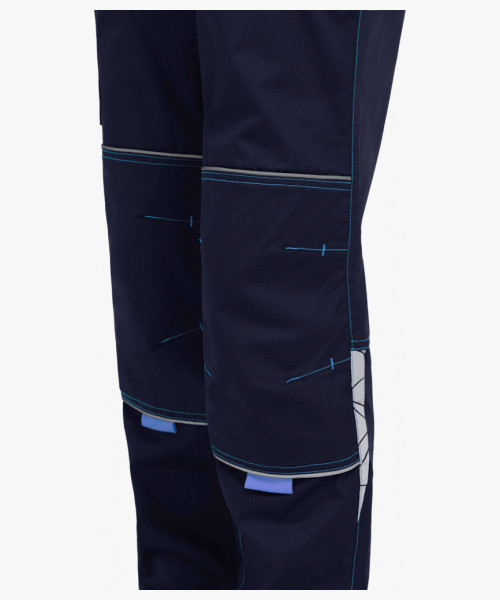 Брюки женские ProfLineSpecialist (тк.Смесовая,240), т.синий/васильковый