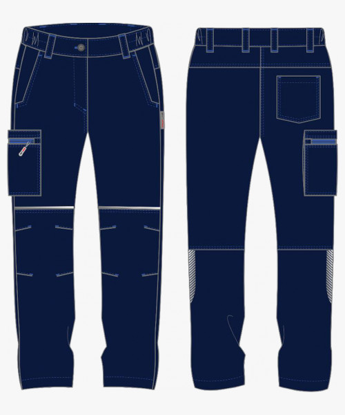 Брюки женские ProfLineSpecialist (тк.Смесовая,240), т.синий/васильковый