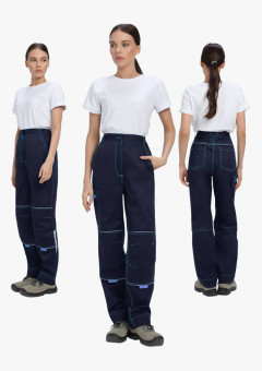 Брюки женские ProfLineSpecialist (тк.Смесовая,240), т.синий/васильковый