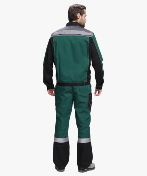 Костюм Виват-1 Премиум IMP (тк.Смесовая,240) брюки, зеленый/черный/серый