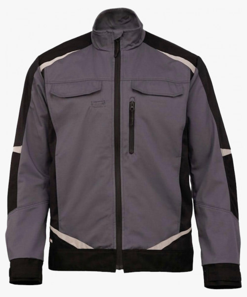 Куртка летняя мужская Brodeks KS202-C, 100% ХБ, цвет графит серый, чёрный