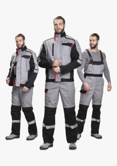 Костюм Сервис IMP (тк.Смесовая,240) п/к, серый/черный