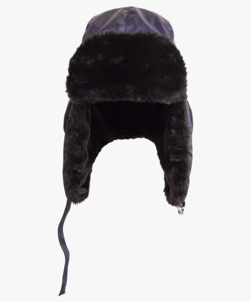 Шапка-ушанка СИРИУС-ЕВРО плюс т.синяя (тк. Оксфорд)