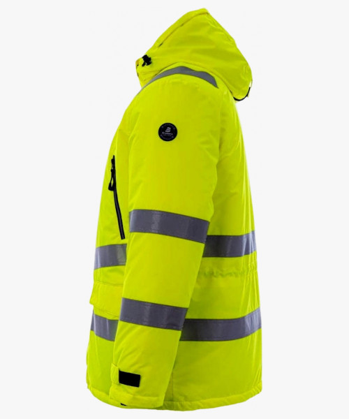 Куртка-парка сигнальная зимняя Brodeks KW220, цвет жёлтый