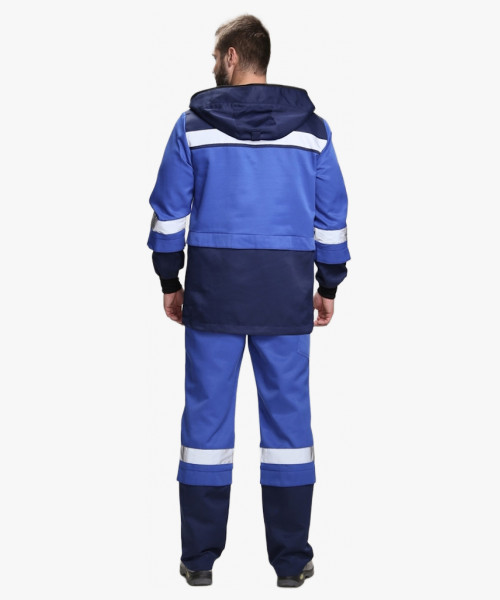 Костюм рабочий Антигнус (тк.Смесовая,210), т.синий/васильковый