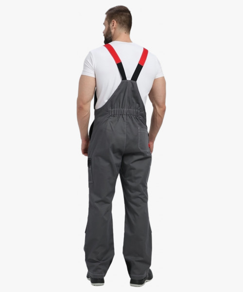 Костюм Вектрон-2 (тк.Смесовая МВО,240) п/к, серый/черный/красный