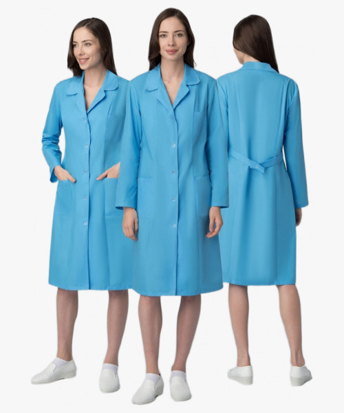Халат женский Стандарт NEW (тк.ТиСи), голубой
