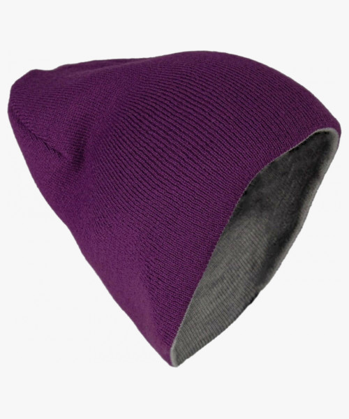 Шапка Brodeks Light Bicolor, цвет фиолетовый, серый